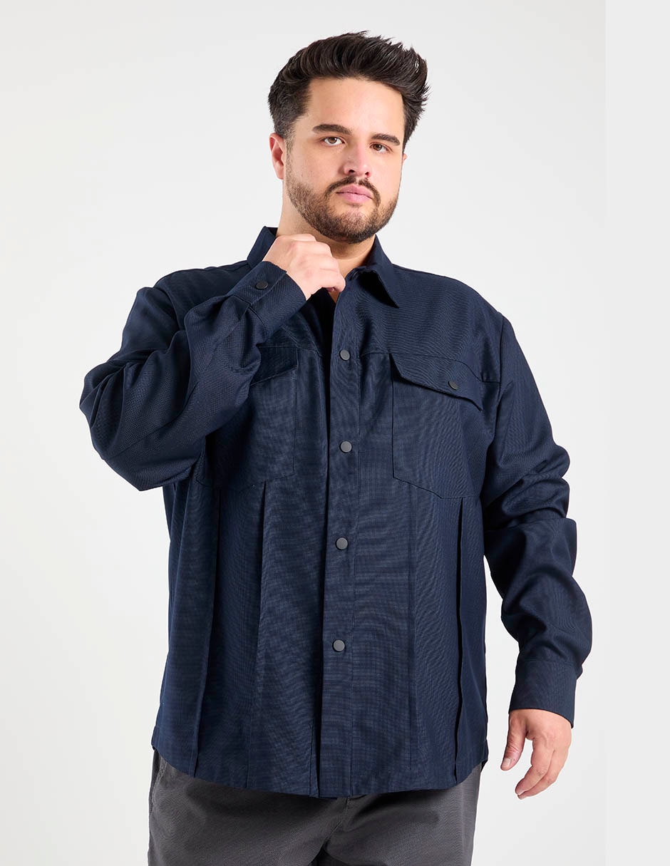 Camisa casual manga larga para hombre