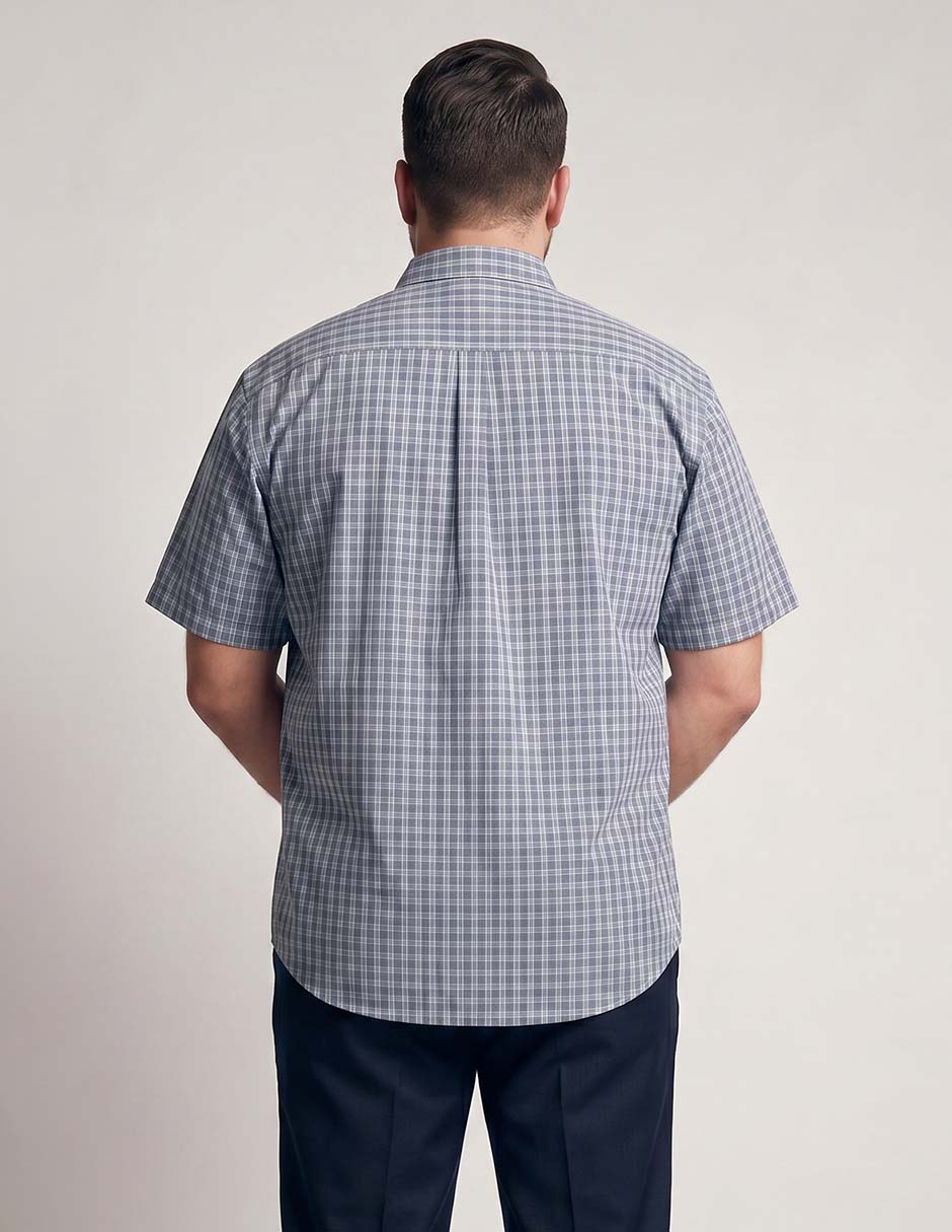 Camisa casual de algodón manga corta para hombre 2