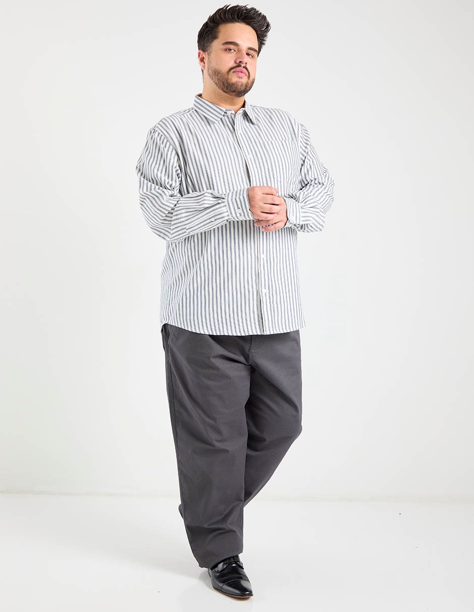 Camisa casual manga larga para hombre 3