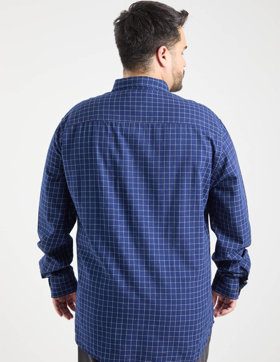 Camisa casual manga larga para hombre 6
