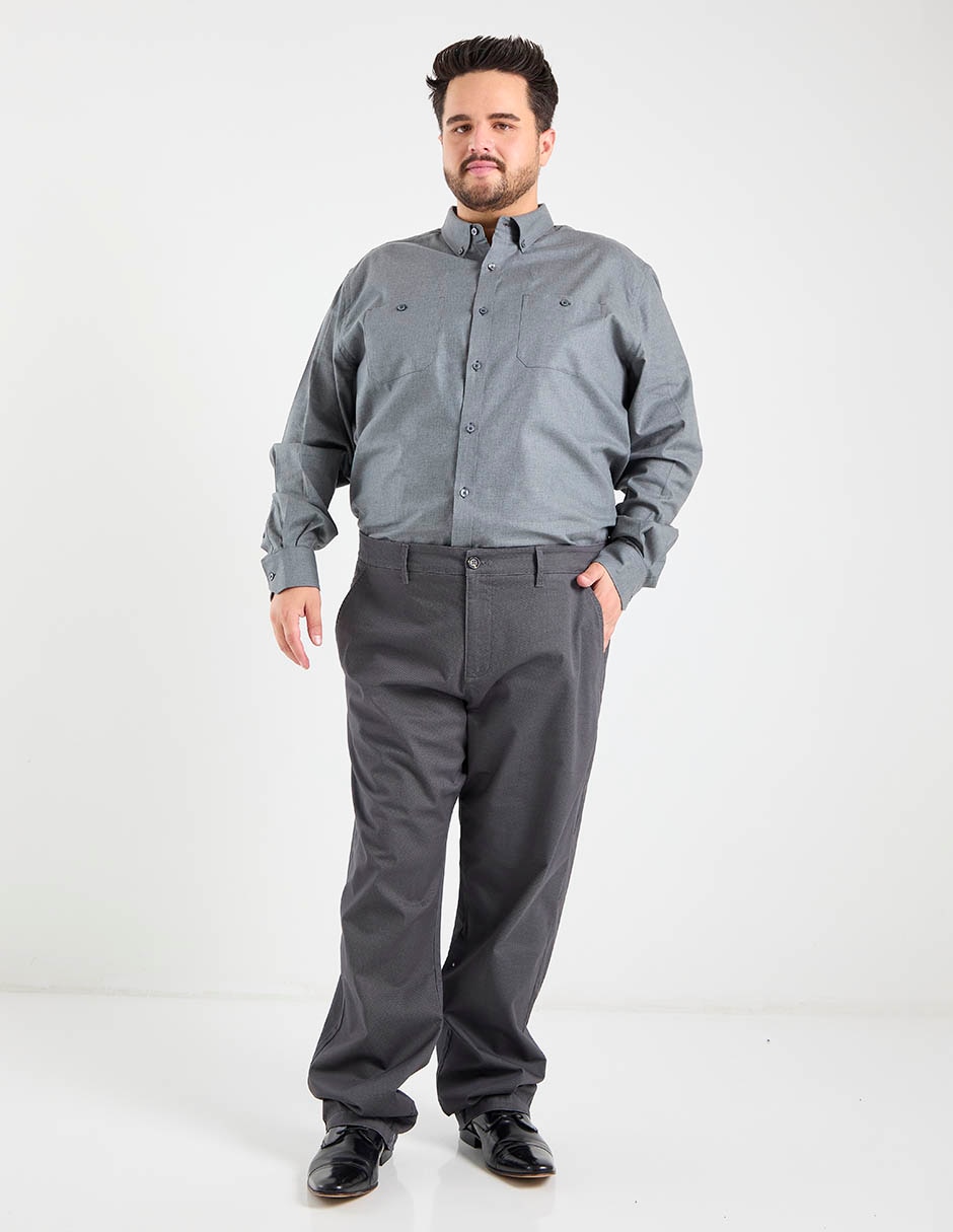 Pantalón regular de algodón para hombre 5