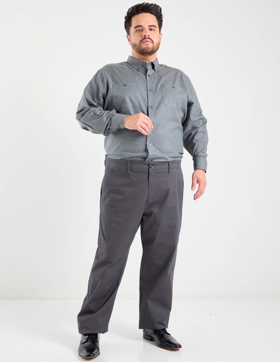 Pantalón regular de algodón para hombre 4