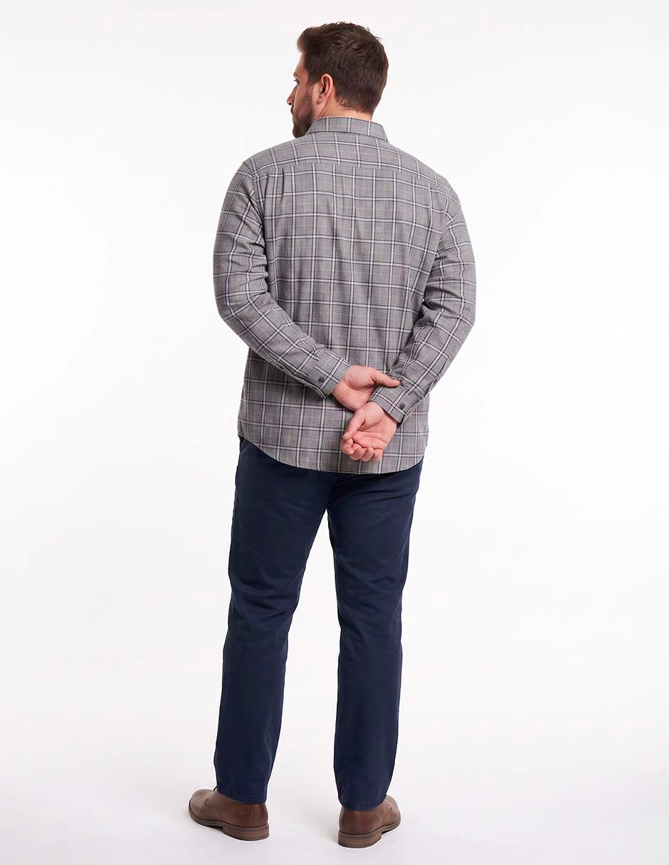 Camisa casual de algodón manga larga para hombre 3