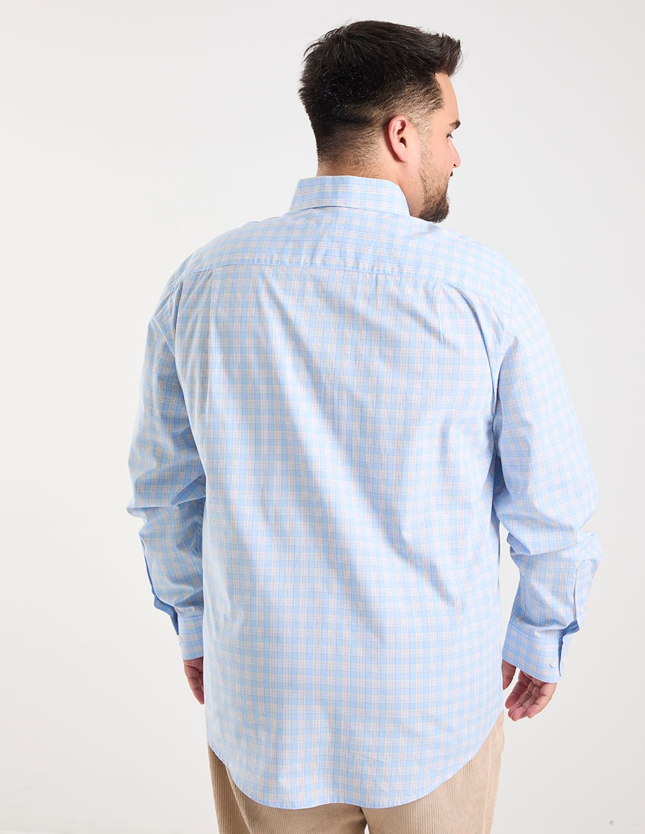 Camisa casual de algodón manga larga para hombre 2