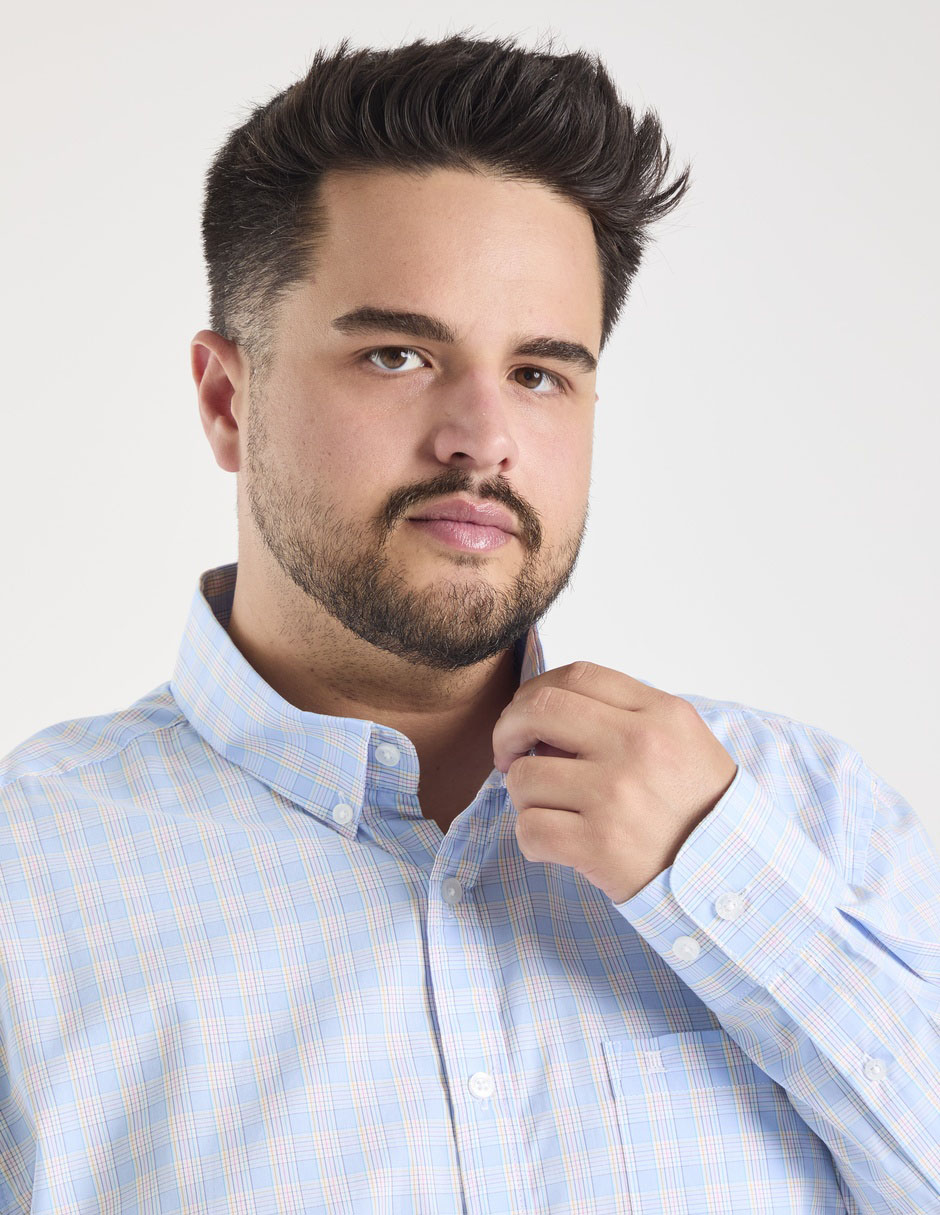 Camisa casual de algodón manga larga para hombre 3