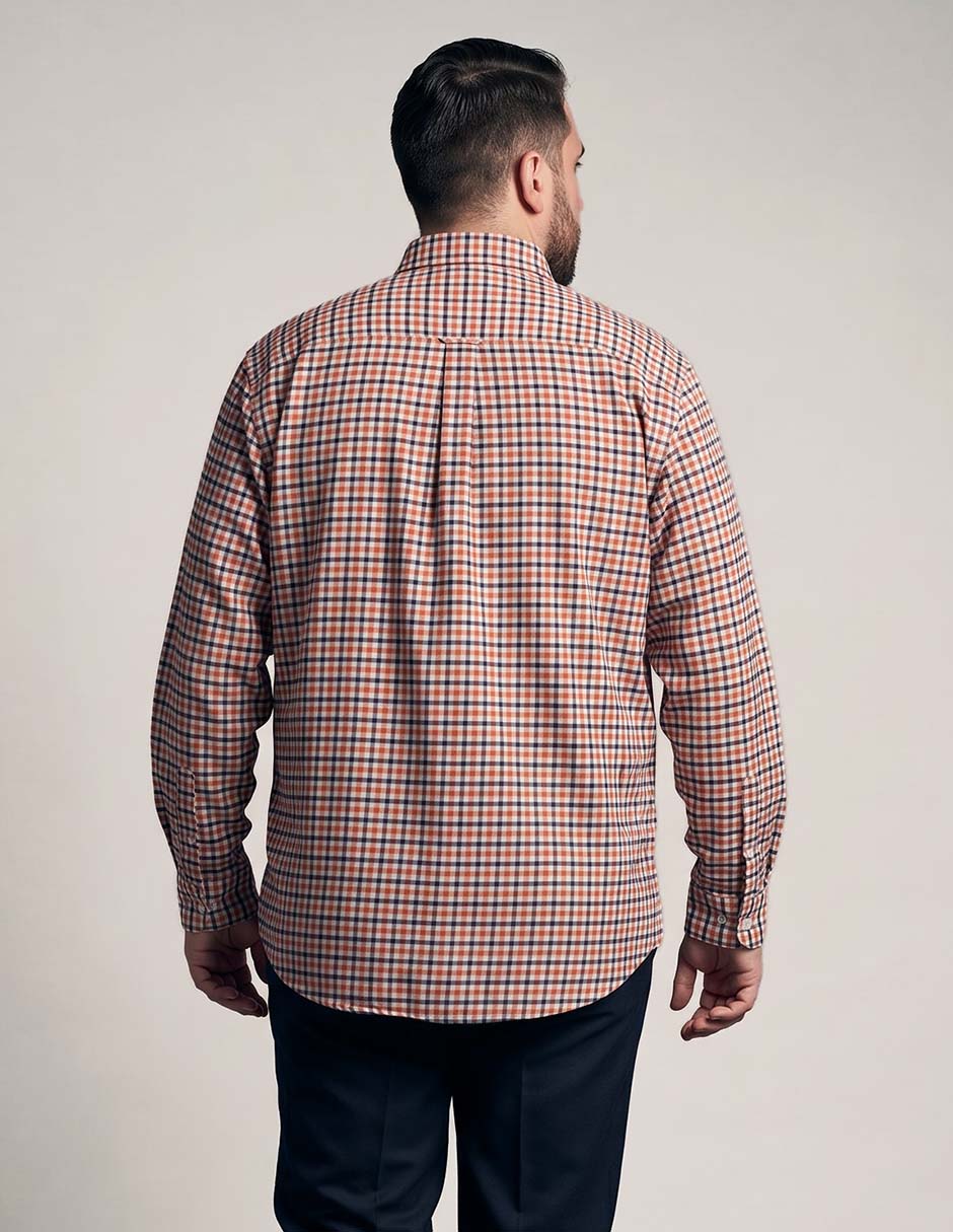 Camisa casual de algodón manga larga para hombre 2