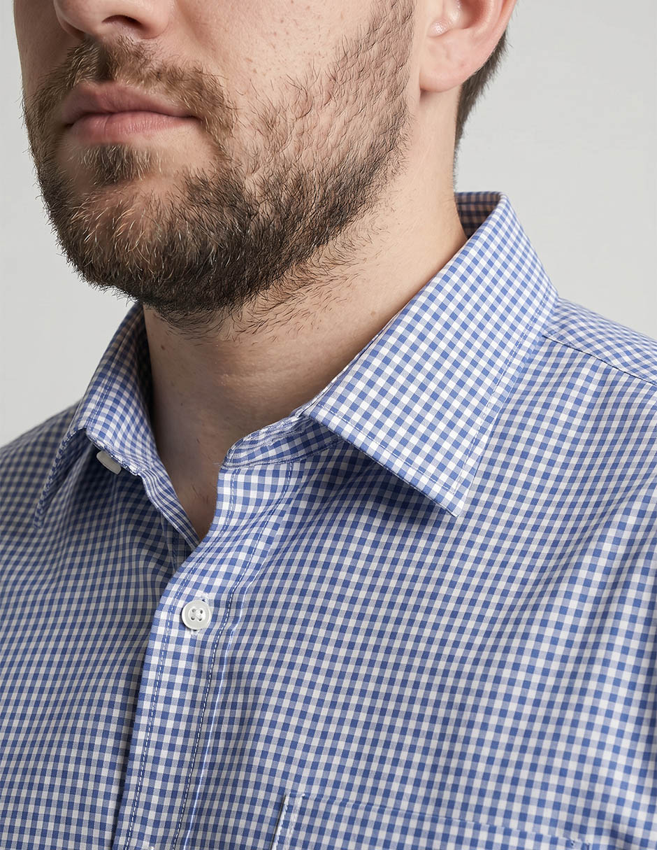 Camisa casual Dioro de algodón manga larga para hombre