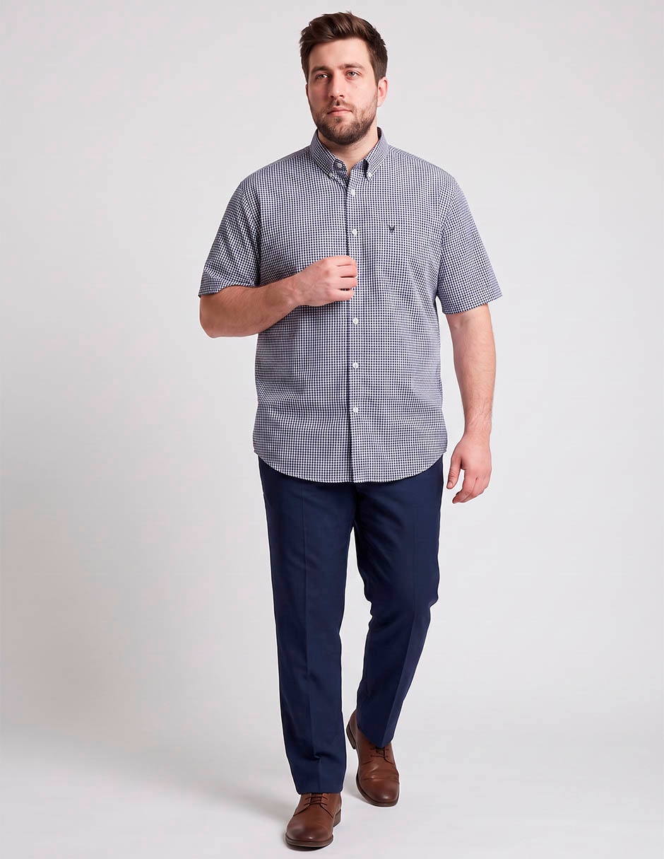 Camisa casual de algodón manga corta para hombre Camisa casual de algodón manga corta para hombre