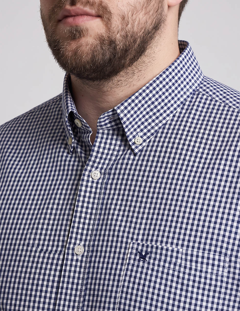 Camisa casual de algodón manga corta para hombre 3