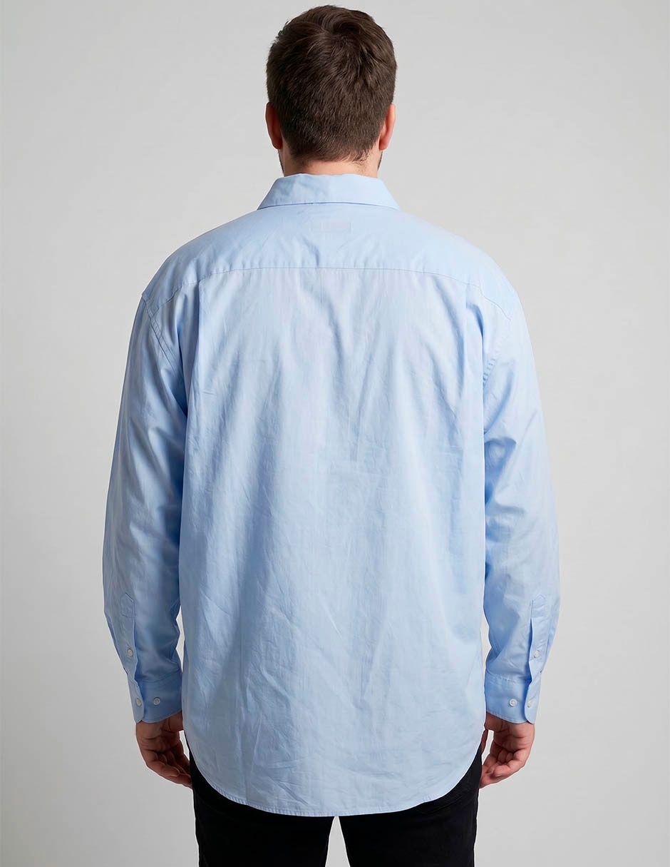 Camisa casual de algodón manga larga para hombre 2