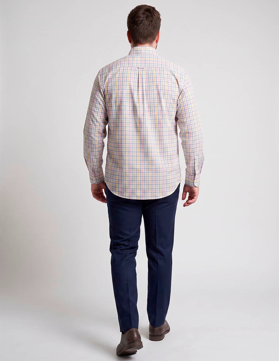 Camisa casual de algodón manga larga para hombre 2