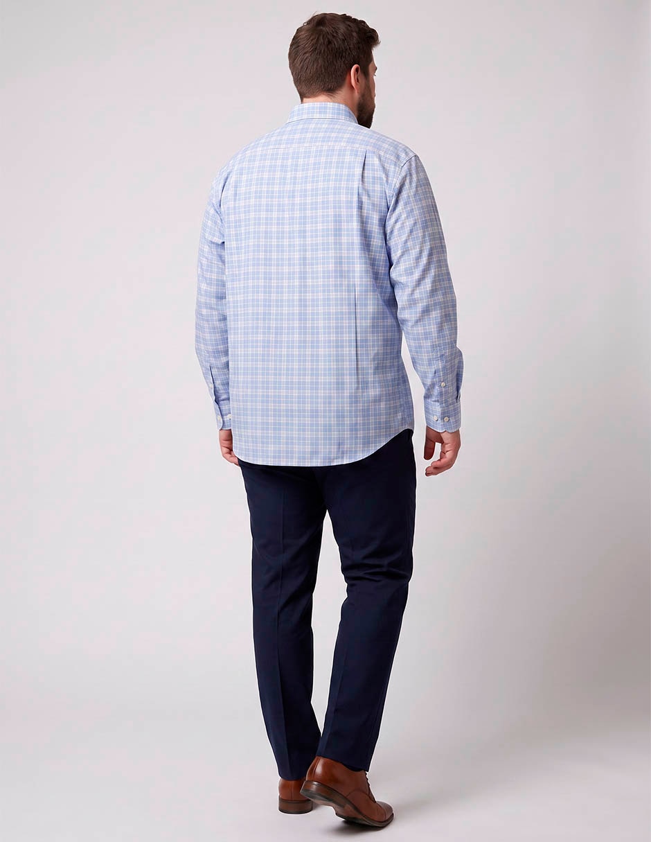 Camisa casual de algodón manga larga para hombre 2