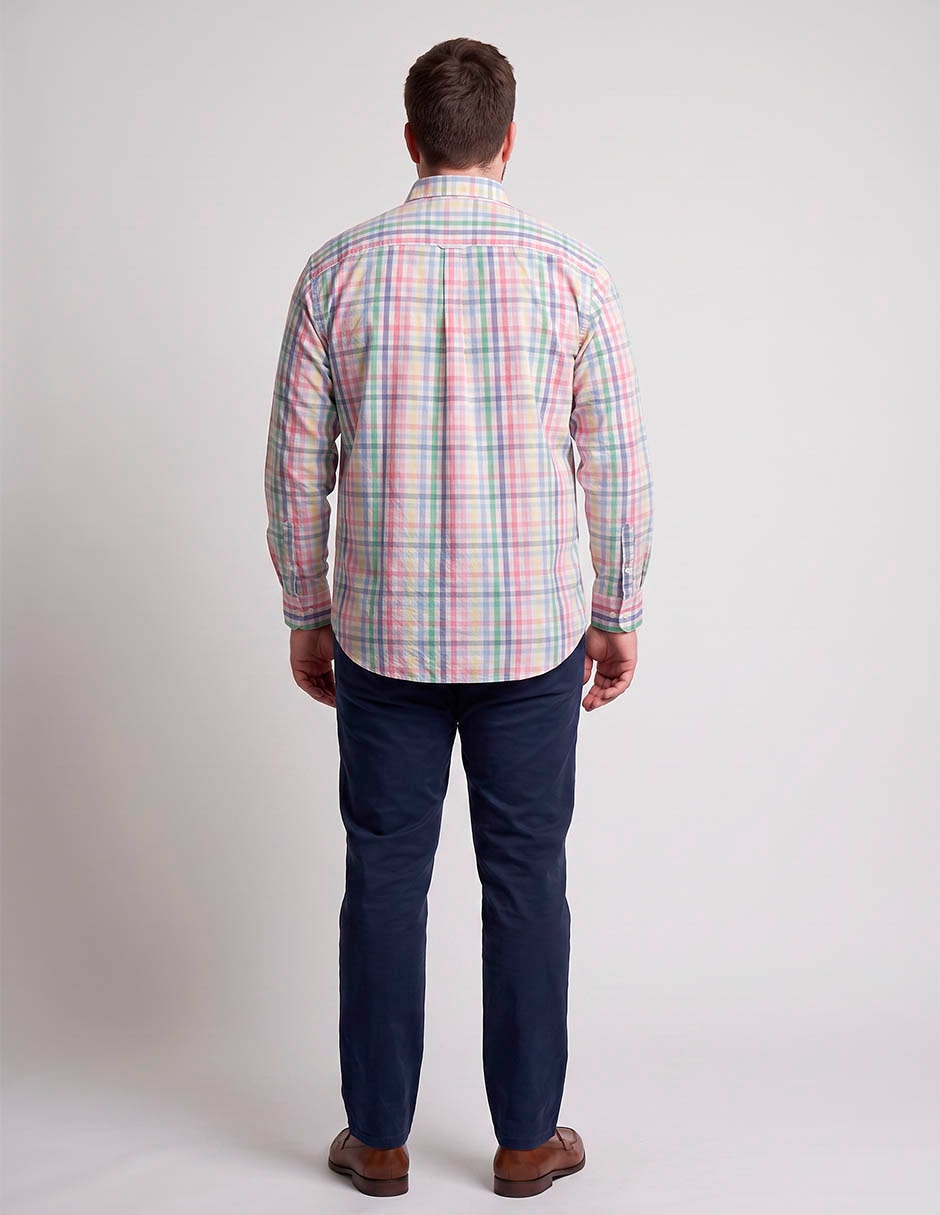 Camisa casual de algodón manga larga para hombre 2