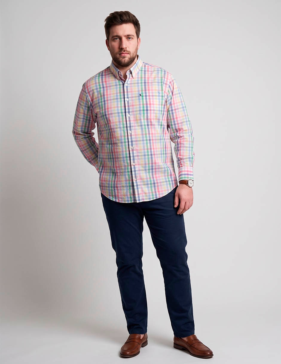 Camisa casual de algodón manga larga para hombre 3