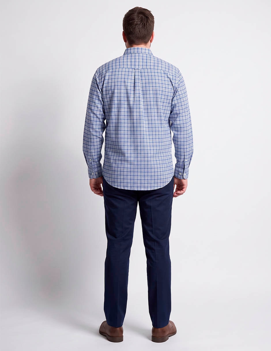 Camisa casual de algodón manga larga para hombre 2