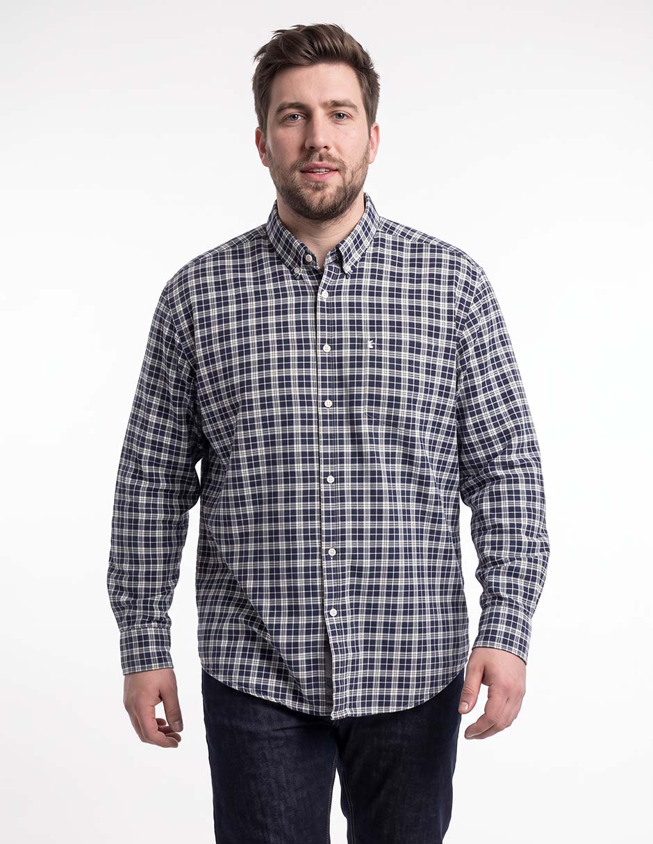 Camisa casual manga larga para hombre
