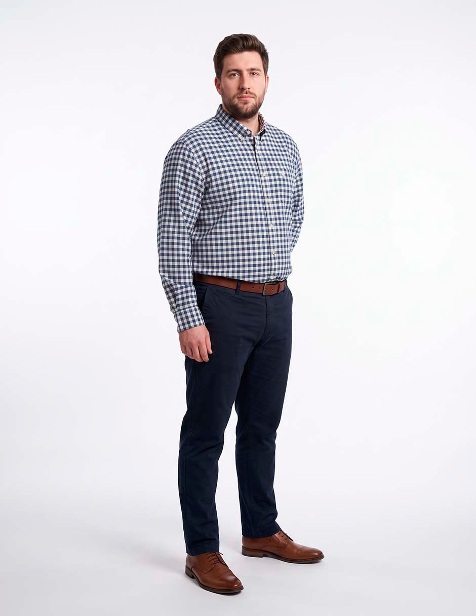 Camisa casual manga larga para hombre 3