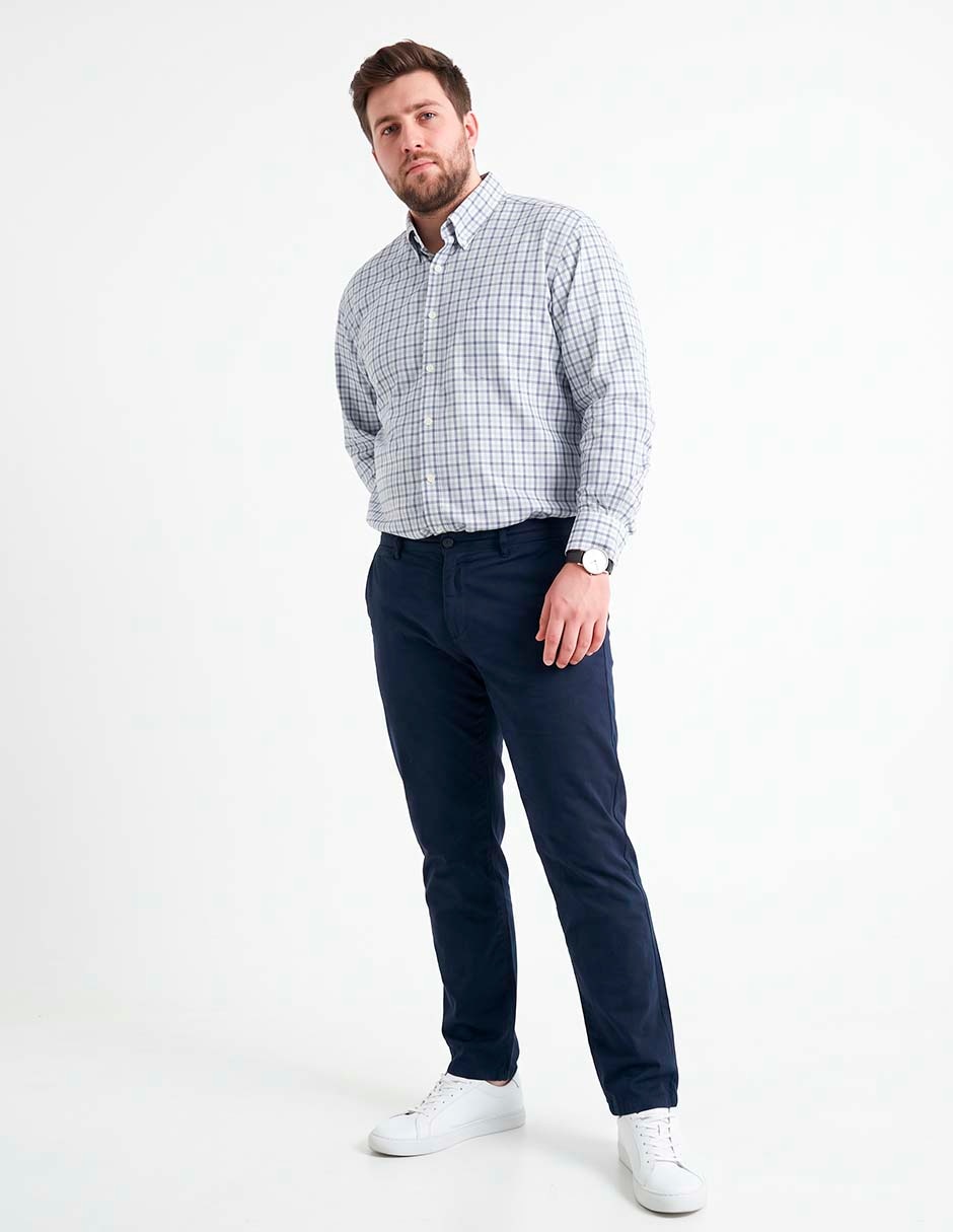 Camisa casual manga larga para hombre 3