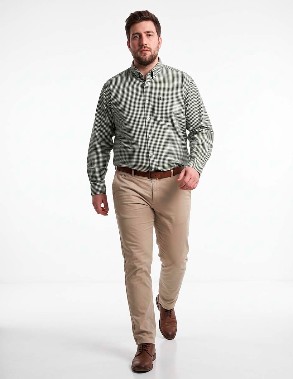 Camisa casual manga larga para hombre 3