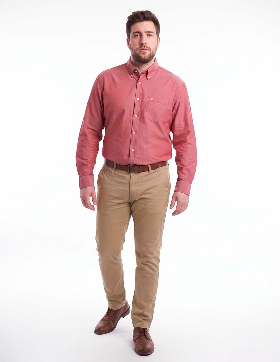 Camisa casual manga larga para hombre 3
