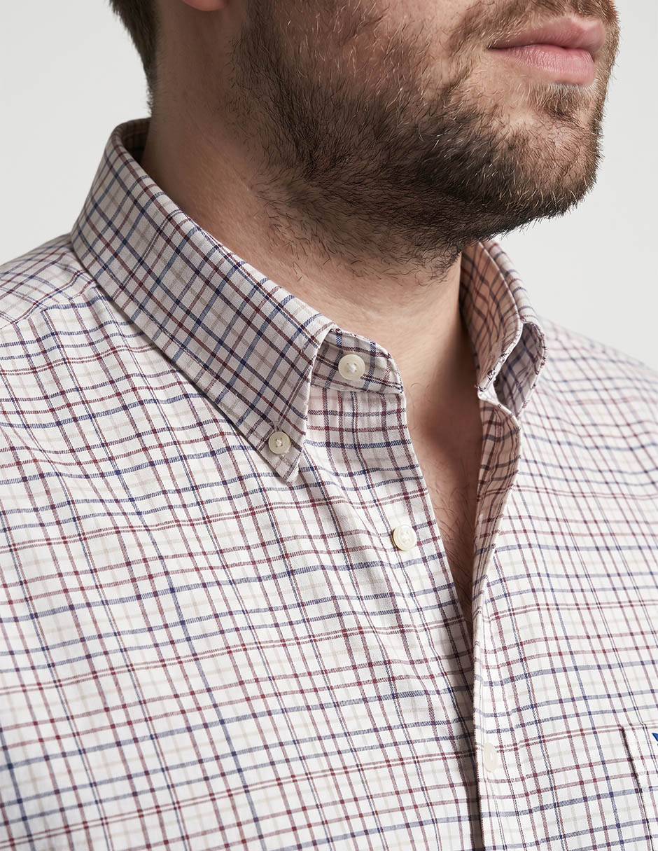 Camisa casual de algodón manga corta para hombre 3