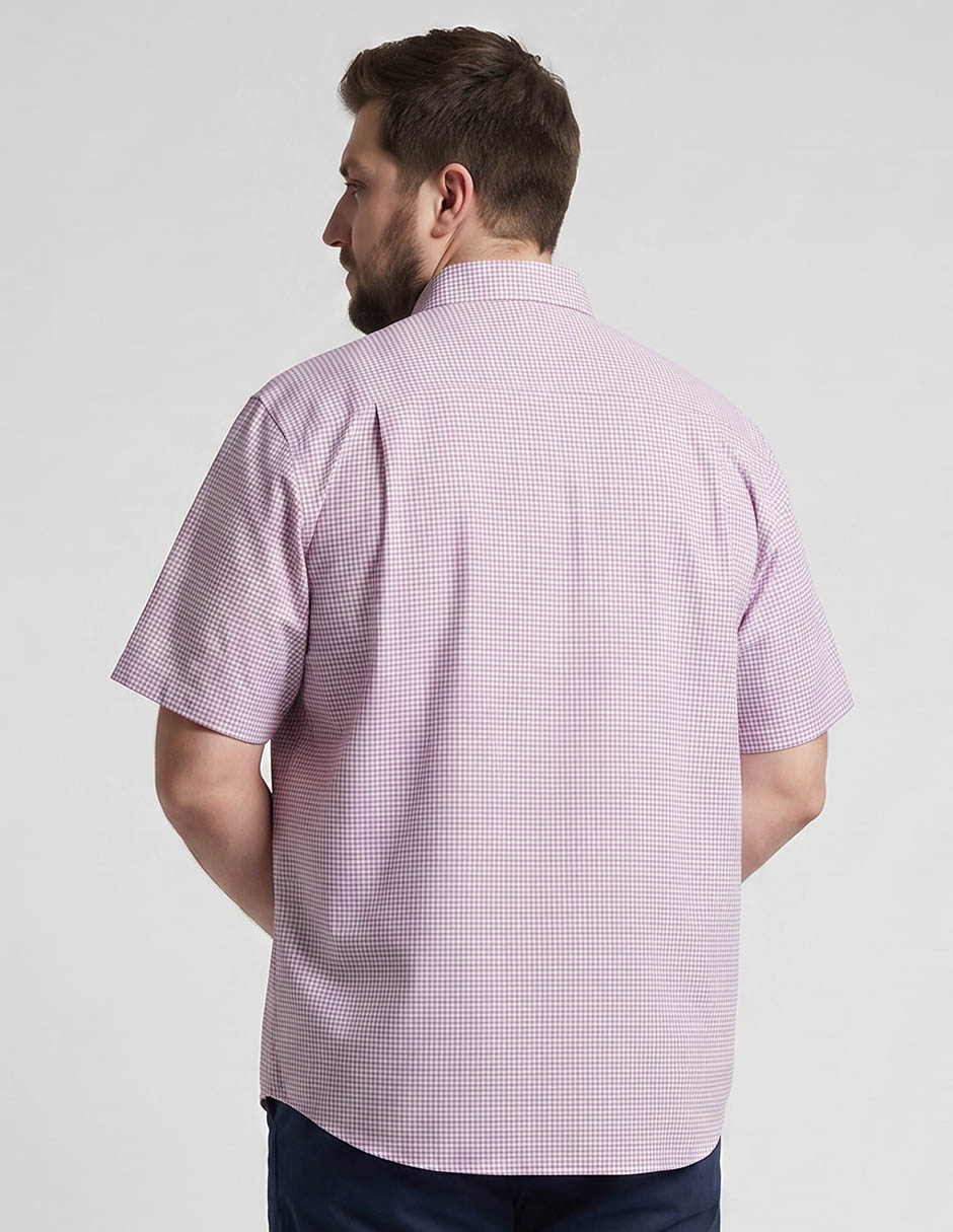 Camisa casual de algodón manga corta para hombre 2