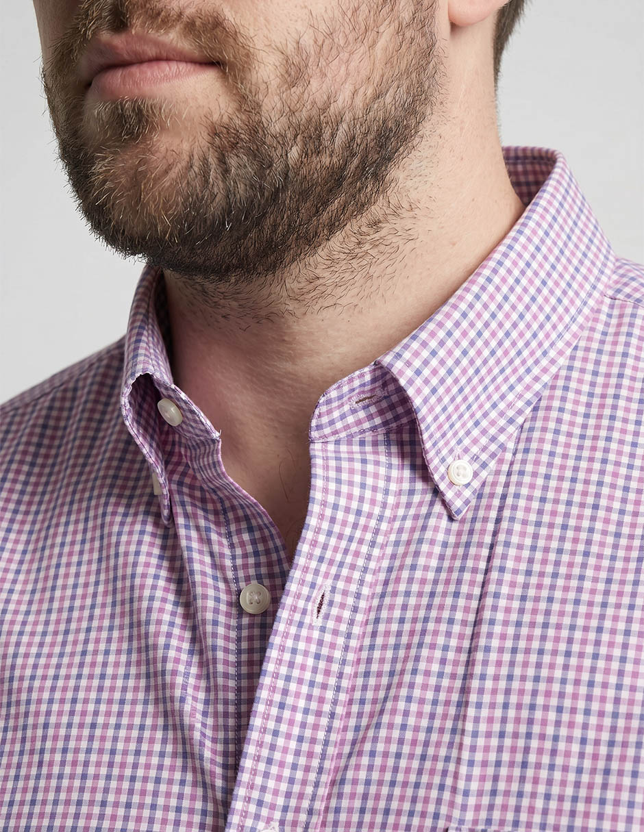 Camisa casual de algodón manga corta para hombre 3