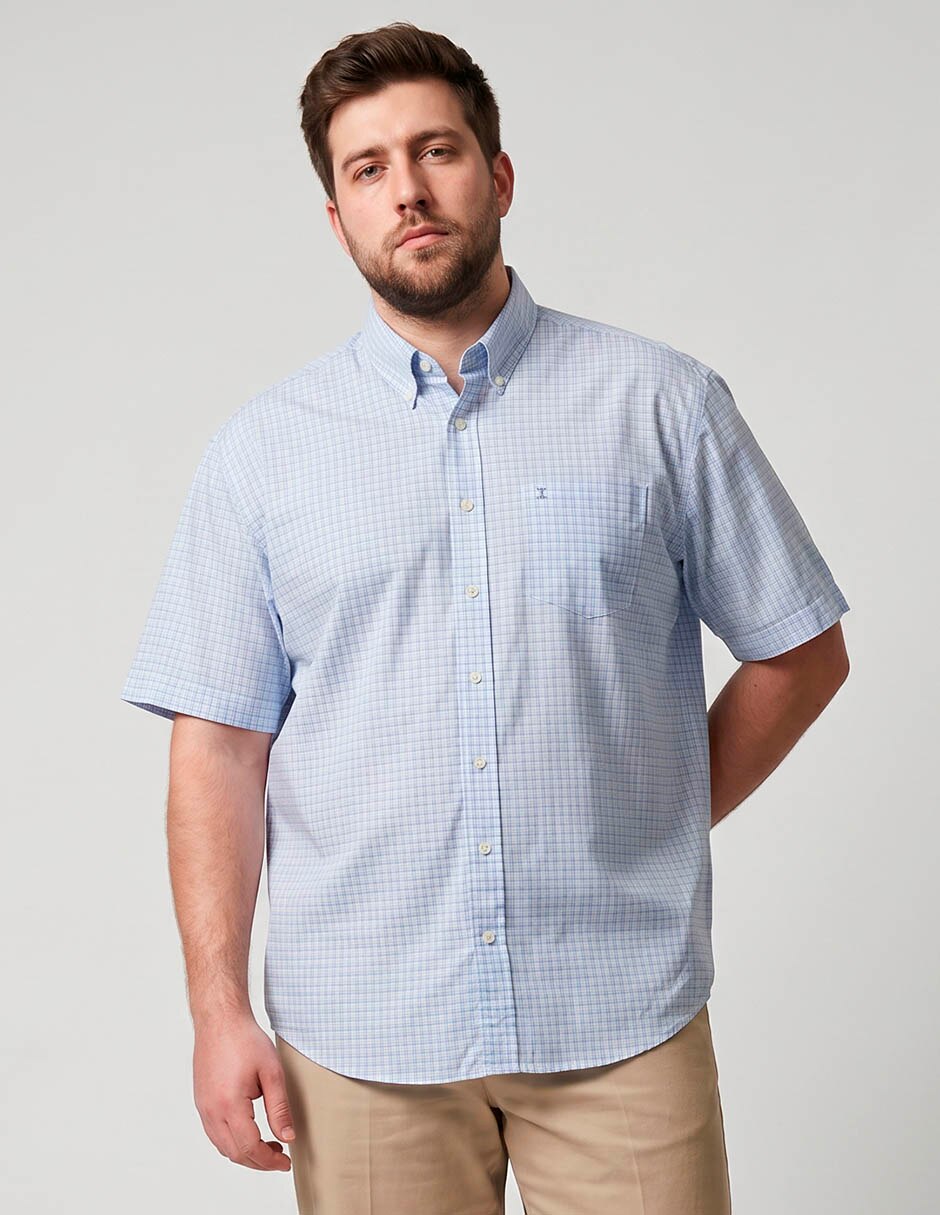 Camisa casual de algodón manga corta para hombre Camisa casual de algodón manga corta para hombre