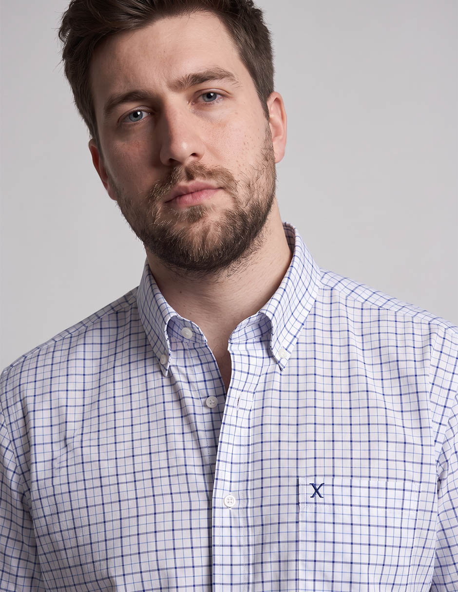 Camisa casual de algodón manga corta para hombre 2