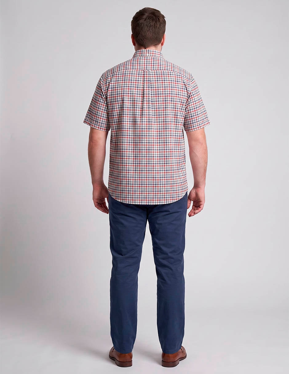Camisa casual de algodón manga corta para hombre 3
