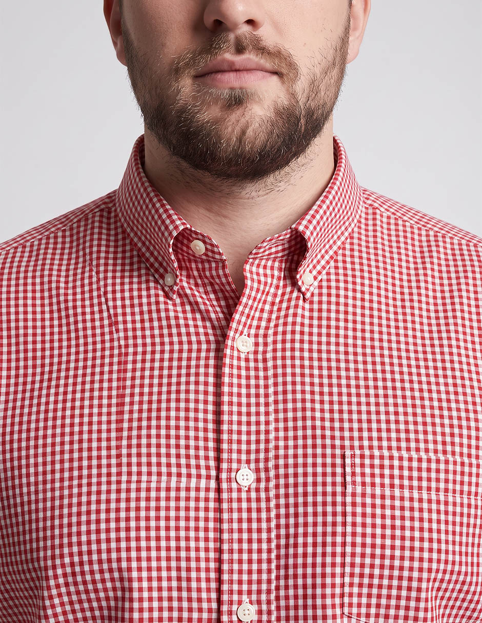 Camisa casual de algodón manga corta para hombre 2
