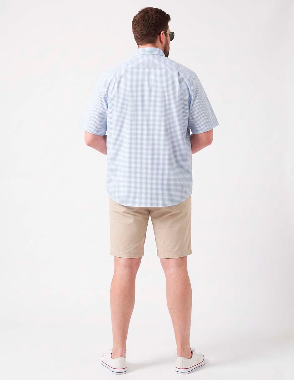 Camisa casual de algodón manga corta para hombre 2