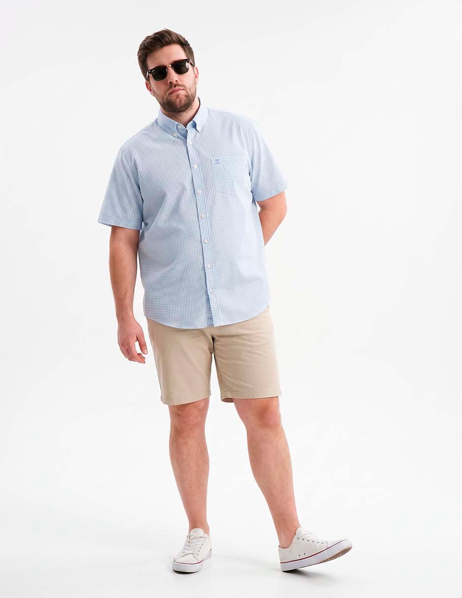 Camisa casual de algodón manga corta para hombre 3