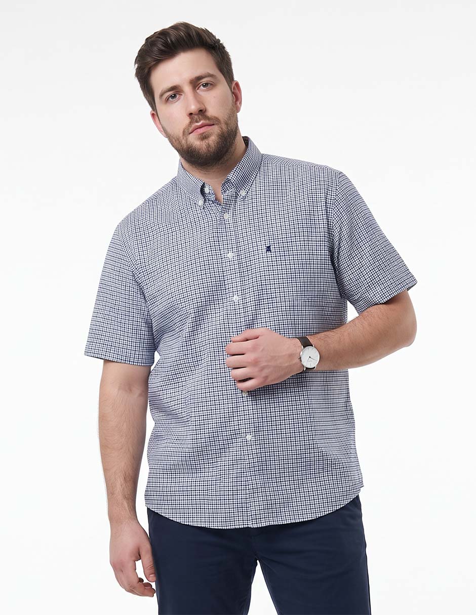 Camisa casual manga corta para hombre