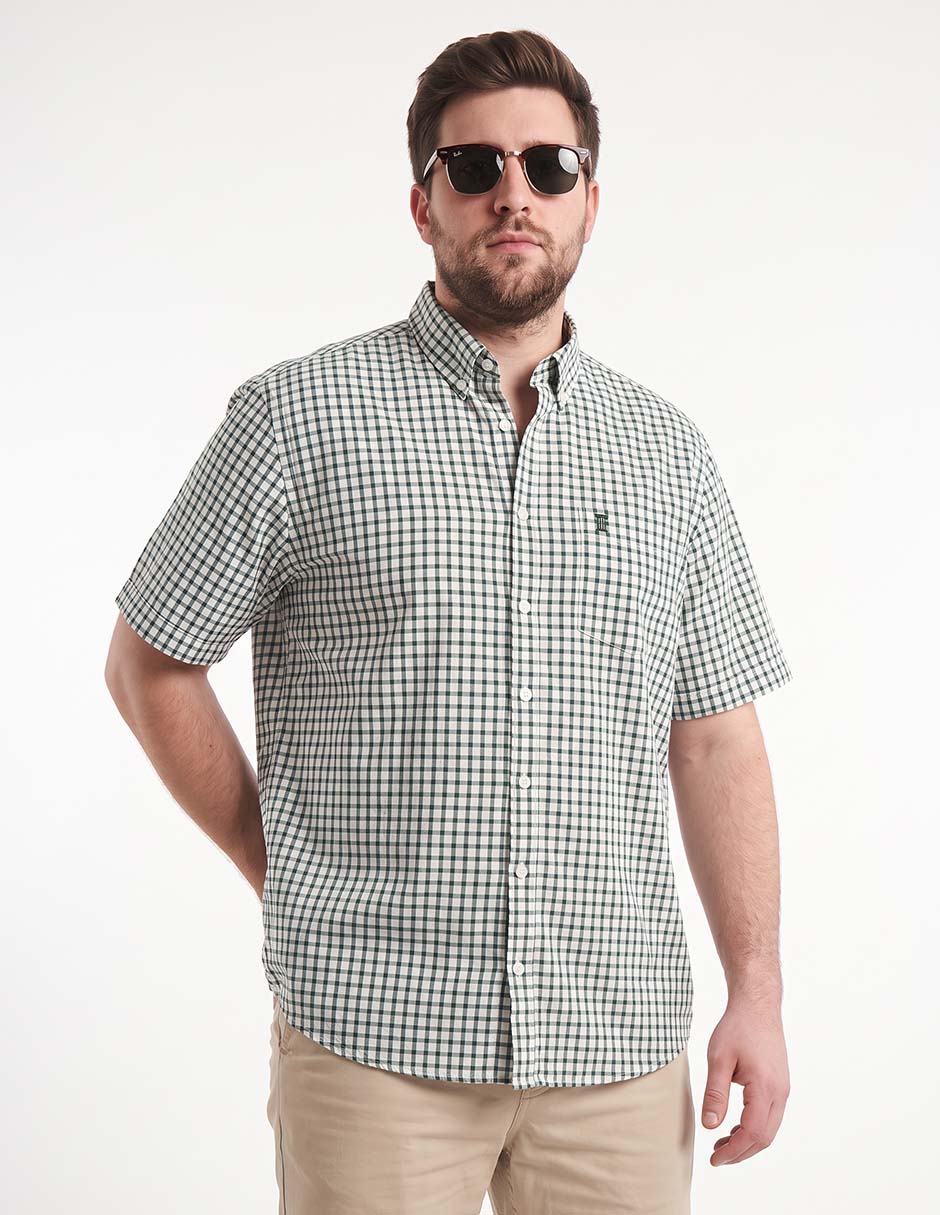Camisa casual manga corta para hombre