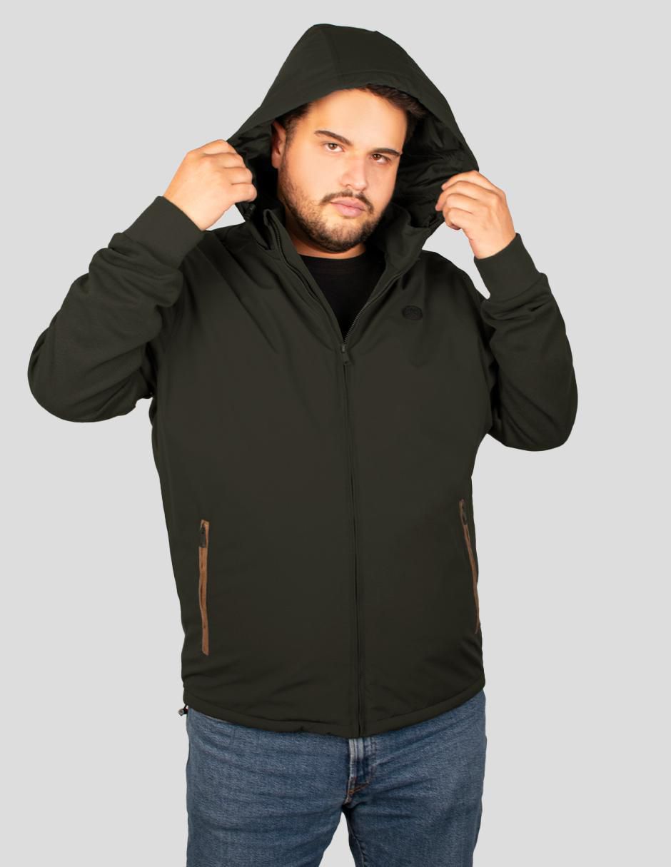 Chamarra casual Greenlander capucha desmontable para hombre