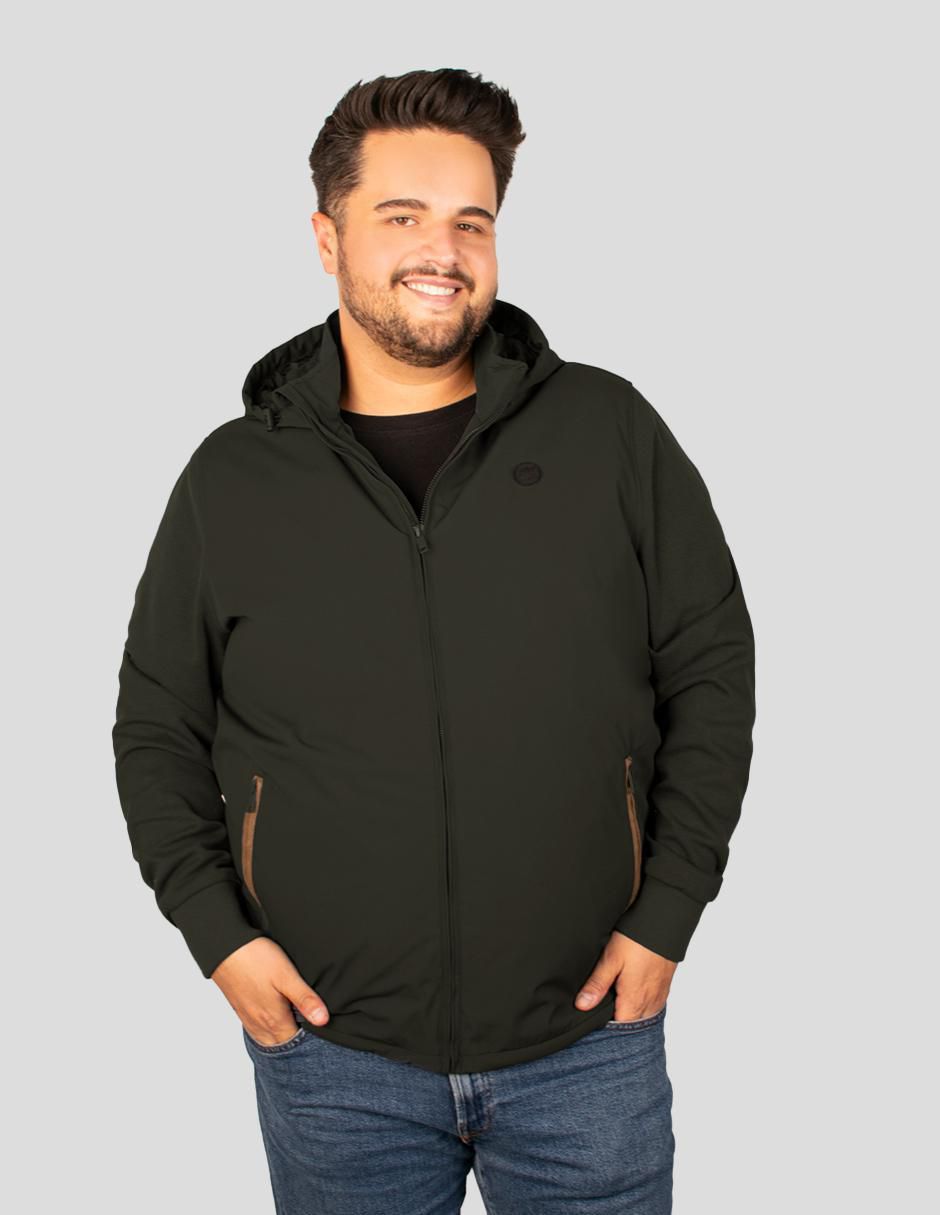 Chamarra casual capucha desmontable para hombre Chamarra casual capucha desmontable para hombre