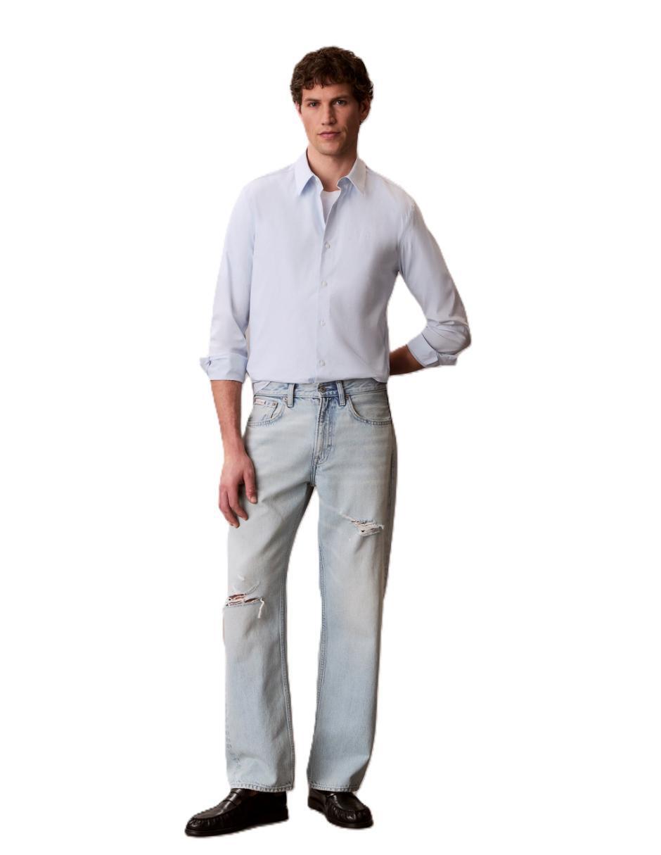 Camisa casual manga larga para hombre