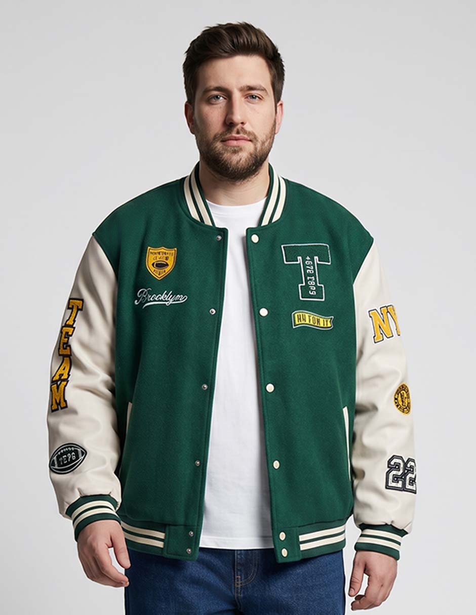 Chamarra bomber that's it cuello a contraste para hombre