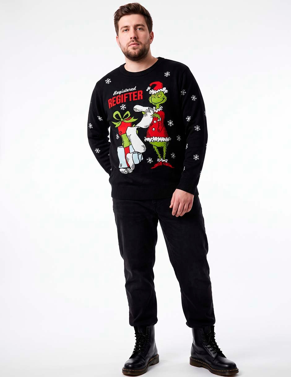 Suéter El Grinch cuello redondo para hombre 3
