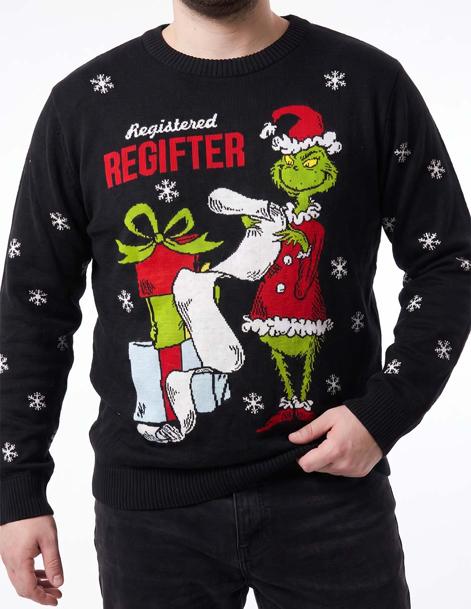 Suéter El Grinch cuello redondo para hombre 2