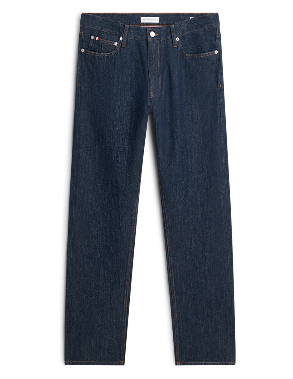 Jeans regular lavado obscuro para hombre