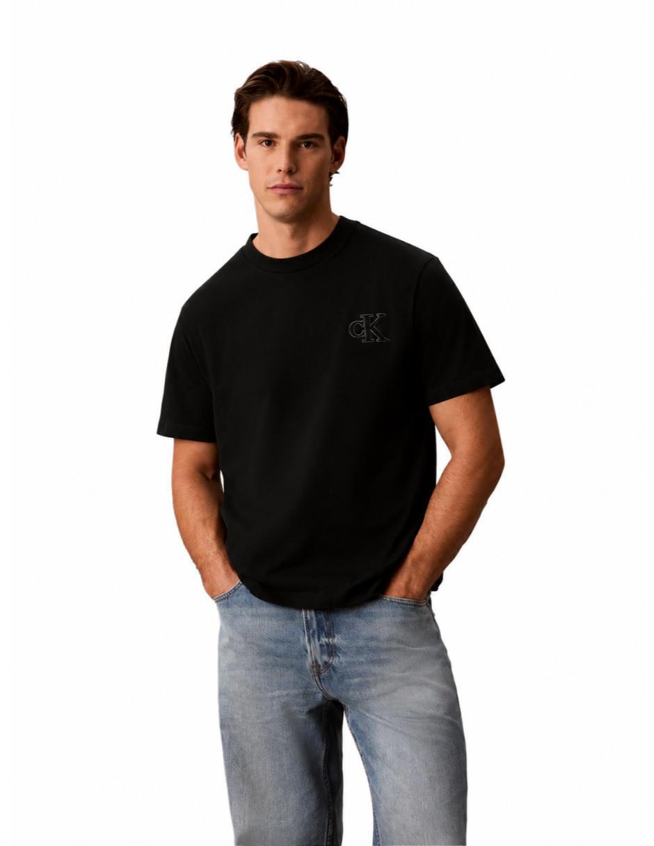 Playera Badge cuello redondo para hombre