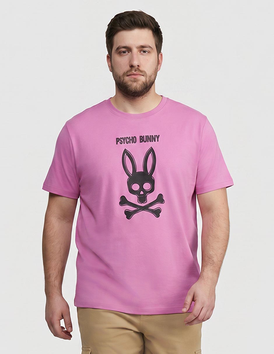 Playera Psycho Bunny cuello redondo para hombre