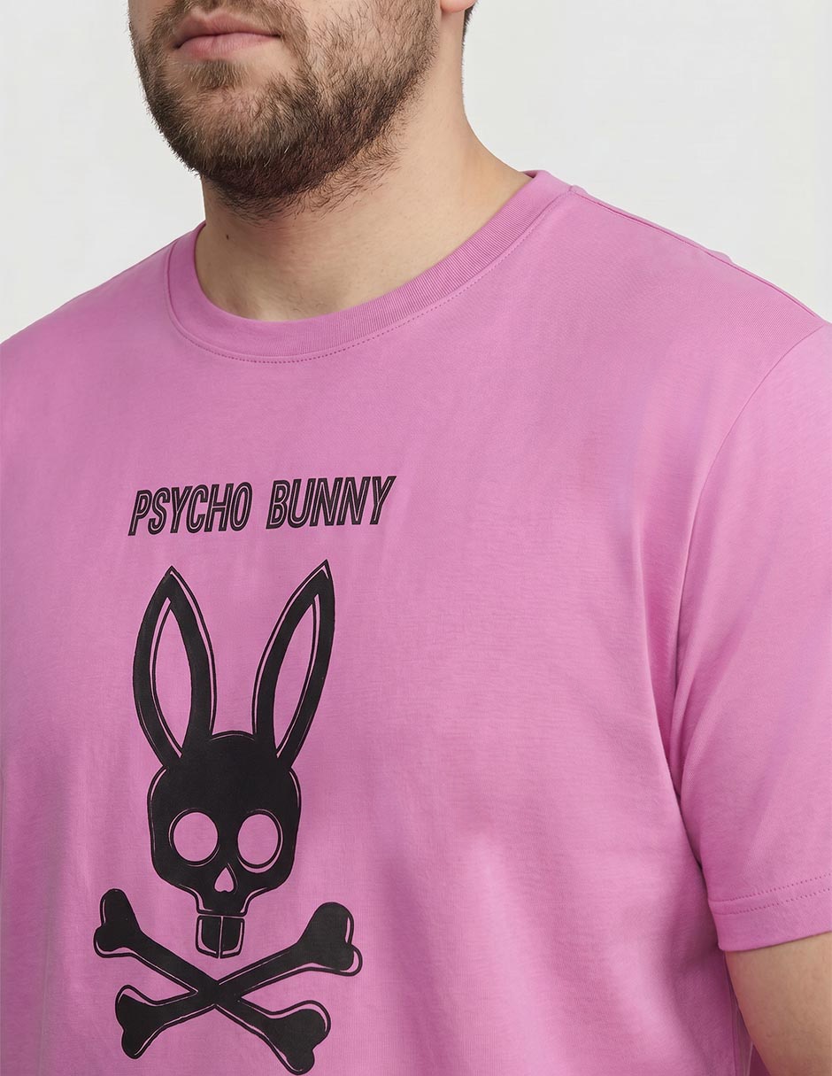 Playera Psycho Bunny cuello redondo para hombre
