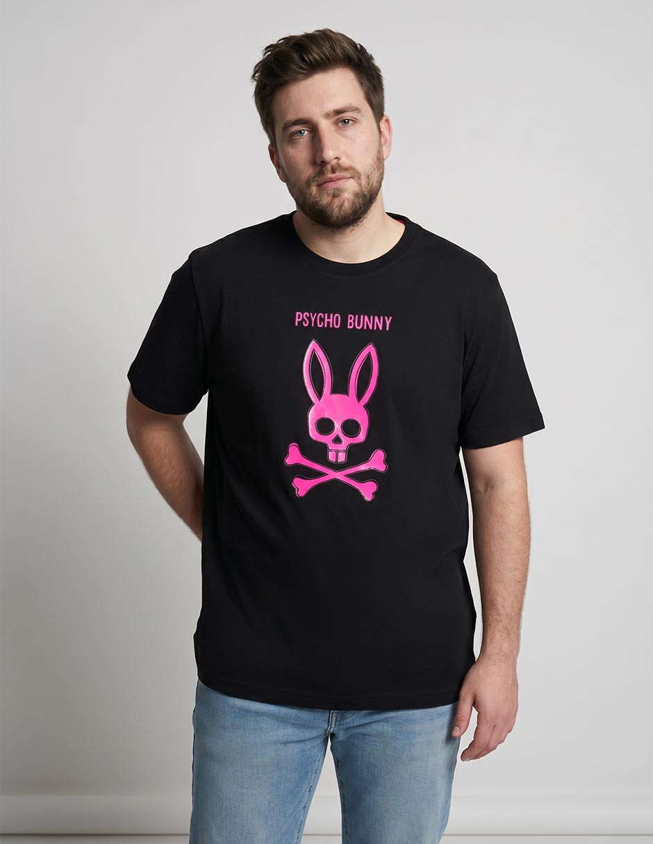 Playera Psycho Bunny cuello redondo para hombre