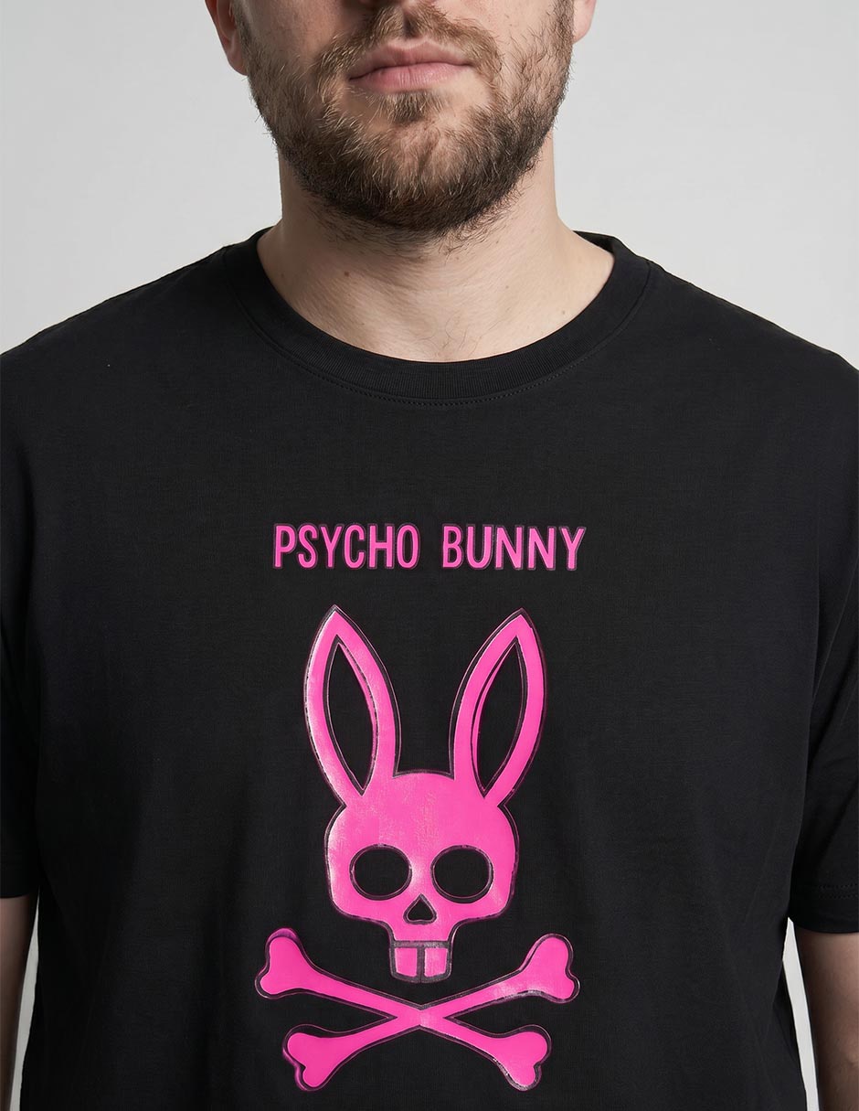 Playera Psycho Bunny cuello redondo para hombre