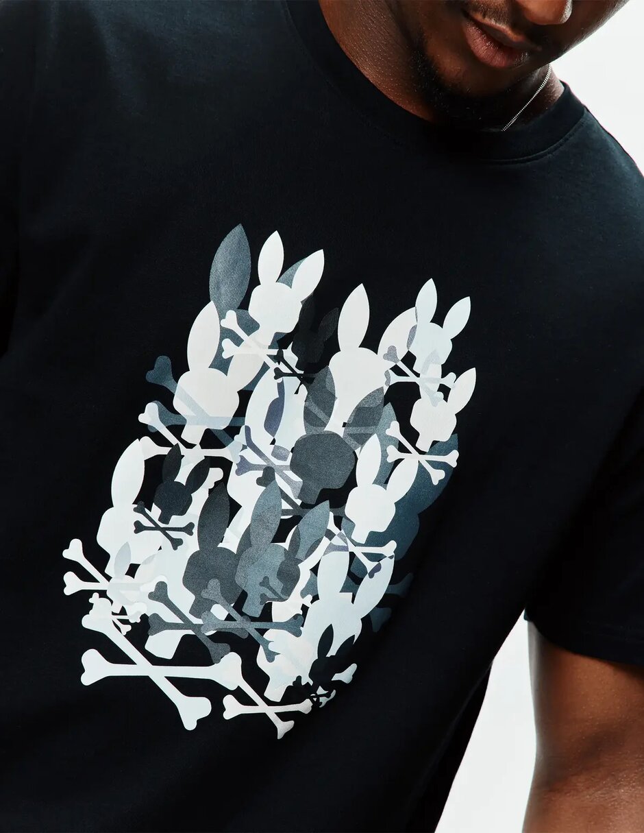 Playera Psycho Bunny SU26 cuello redondo para hombre