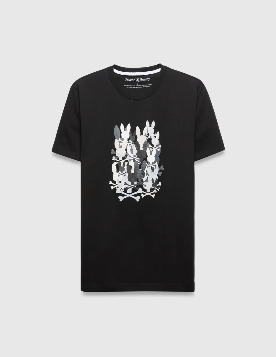 Playera Psycho Bunny SU26 cuello redondo para hombre