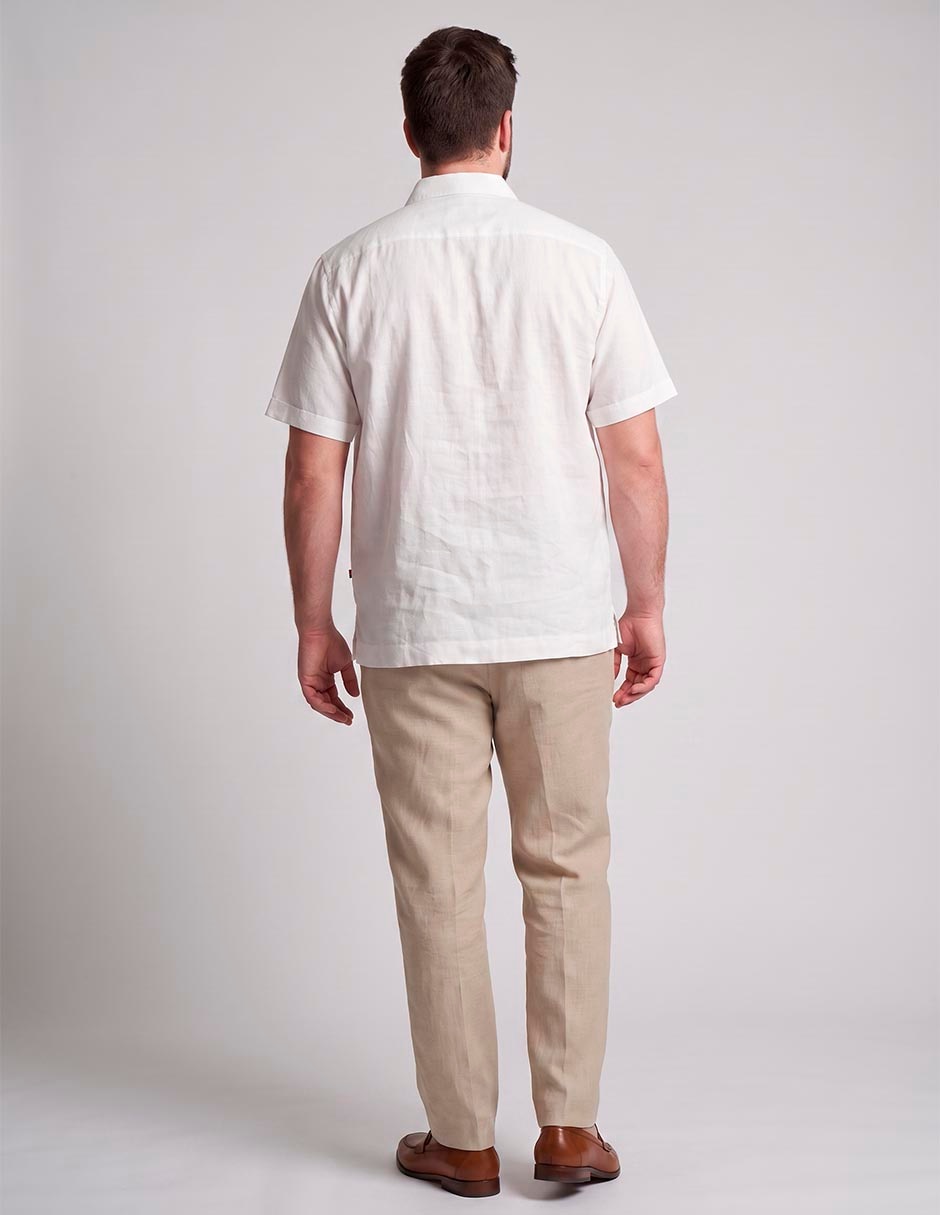 Guayabera manga corta para hombre 4